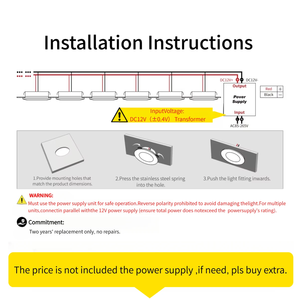 3W LED Small Downlight 12V Indoor Ceiling Lamp Kitchen Bar Bedroom Wardrobe Decorative Spot Down Light RV Camping Lighting - Image 3