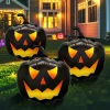 3pcs Black Pumpkin Head Balloons, Suitable for Halloween Horror Atmosphere Theme Decoration, Indoor and Outdoor Activity Props