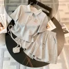 4-14 Years Summer Girls Clothing Set Solid Color Casual T-shirt+Short Pants 2Pcs Suit Toddler Girls Fashion Outfit