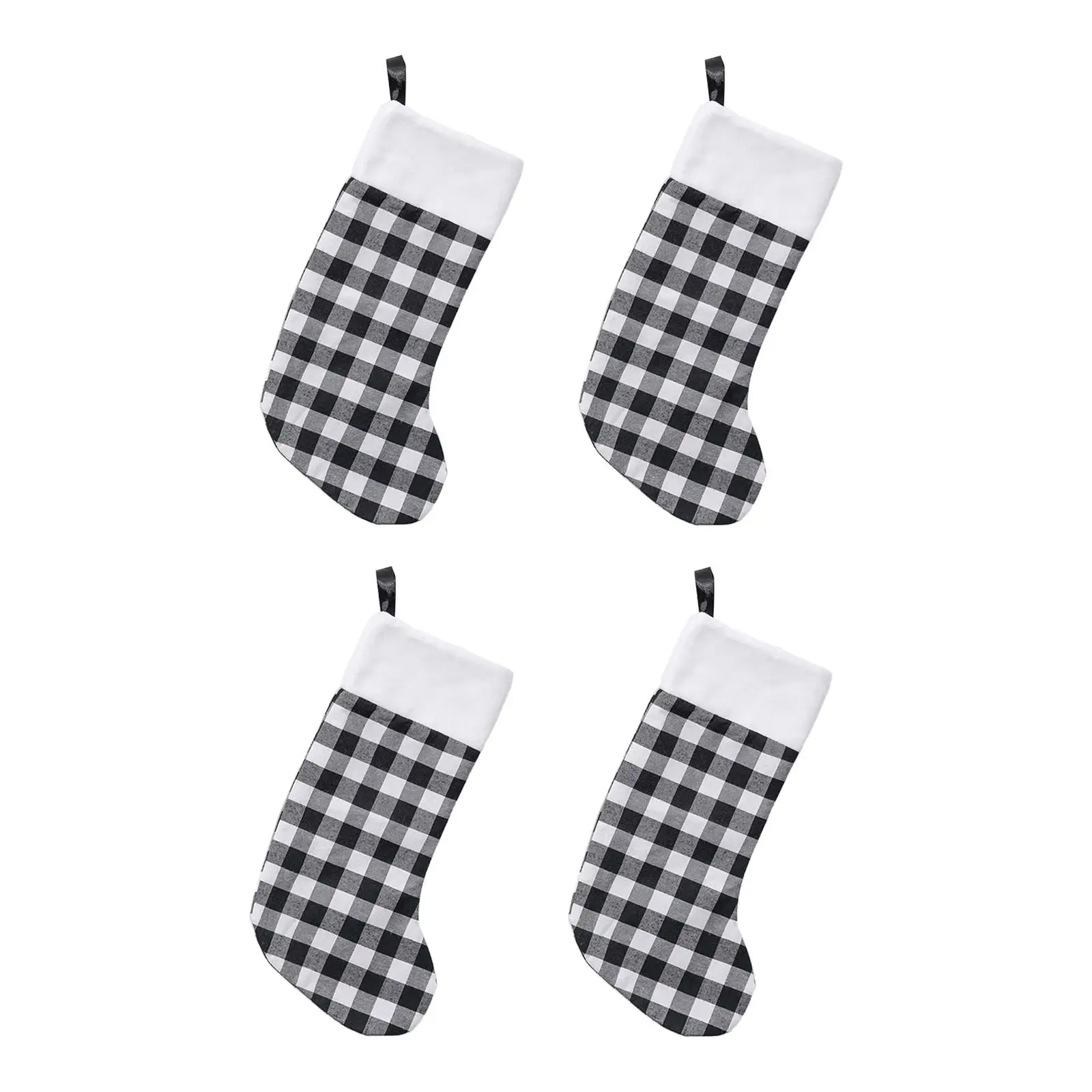 4 Pieces Xmas Stockings Christmas Tree Hanging Decoration Socks Gift Bags Holiday Stockings for Bedroom, Home ,Office Holiday 4 Pieces Xmas Stockings Christmas Tree Hanging Decoration Socks Gift Bags Holiday Stockings for Bedroom, Home ,Office Holiday