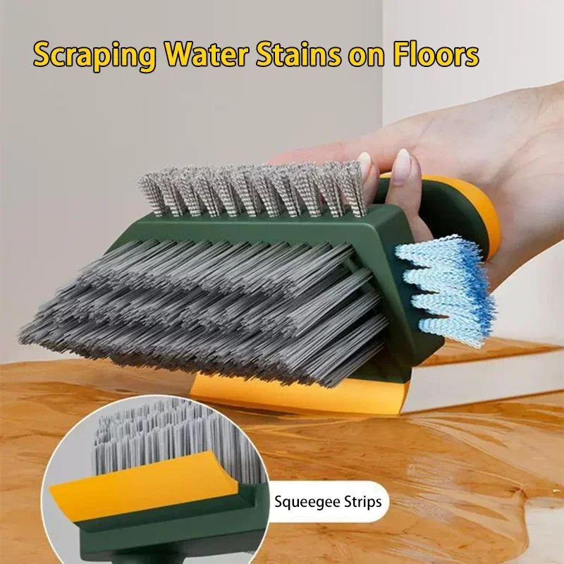 4 in 1 Brush Squeegee Brush For Gap Groove Cleaning Tool Glass Scraper Kitchen Bathroom Floor Tire Cleaner Brushes Home Cleaning - Image 3