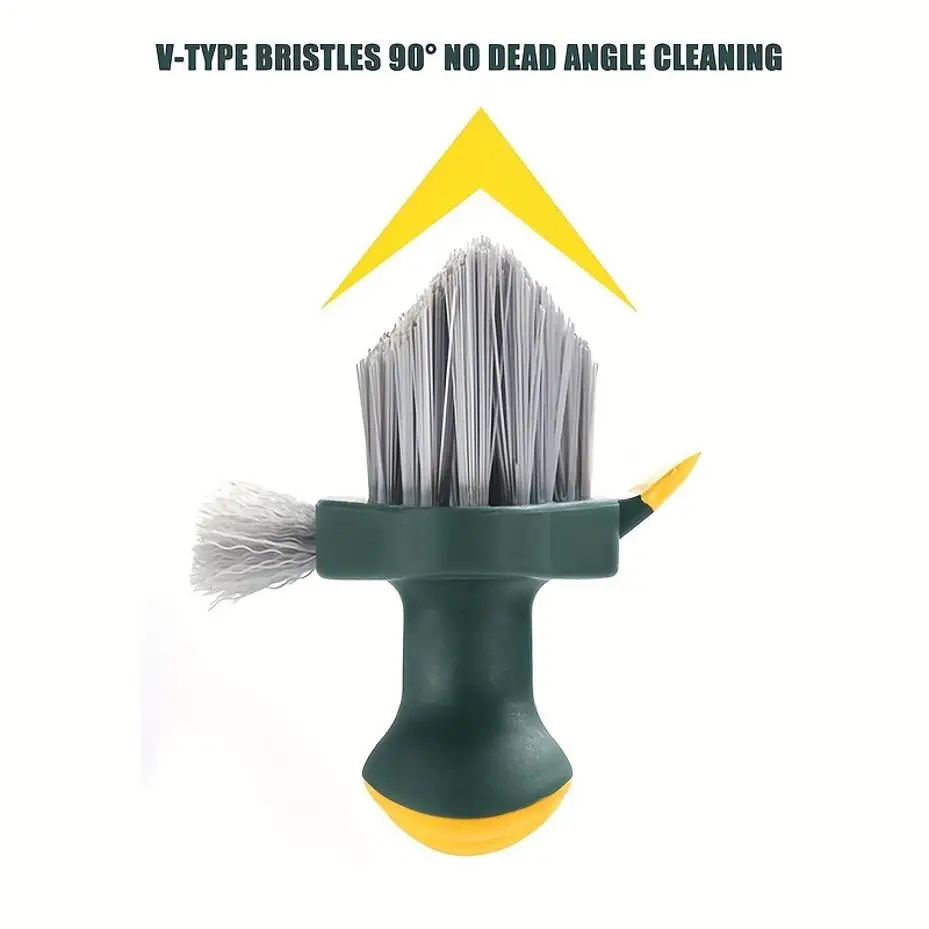 4 in 1 Brush Squeegee for Gap Groove Cleaning Tool Glass Scraper Kitchen Bathroom Floor Tire Cleaner Brushes Home Cleaning Brush - Image 3