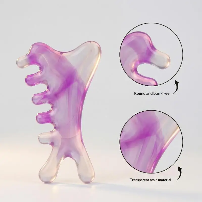 4-in-1 Resin Combs for Head and Face Massager and Meridian Scraping Relaxation Tool - Image 4
