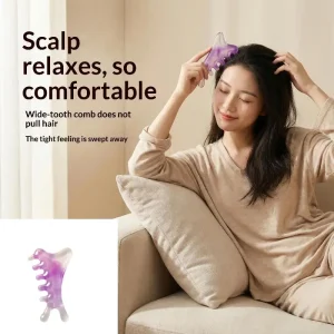 4-in-1 Resin Combs for Head and Face Massager and Meridian Scraping Relaxation Tool