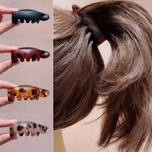 4 pcs Banana Clips, Small Size, Vertical Clips for Women, Elegant High Ponytail Hairpins, Twist Clips, Simple Hair Accessories