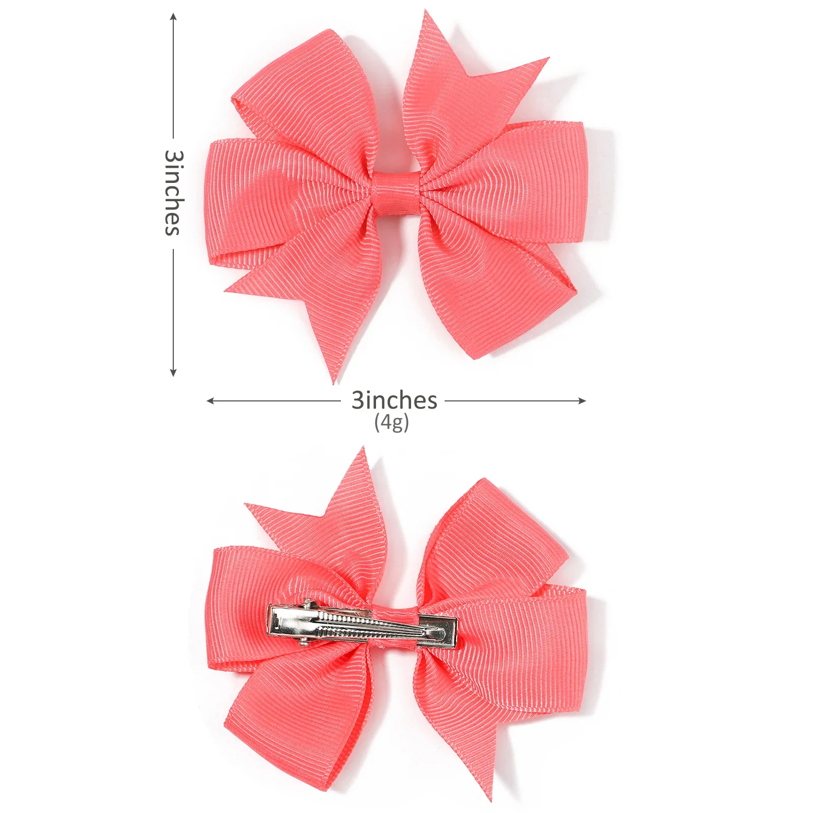 40 Colors 3'' 1pcs Grosgrain Ribbon Hair Bows Clips Girls Handmade Bowknot Hairpin Headwear Kids Hair Accessories Wholesale - Image 4