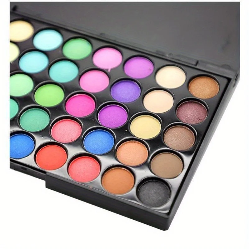 40 Colors Ultimate Eyeshadow Palette Matte & Shimmer Finishes Earth Tones Long-Lasting Smudge Proof Makeup Kit Korea Cosmetics - Image 6