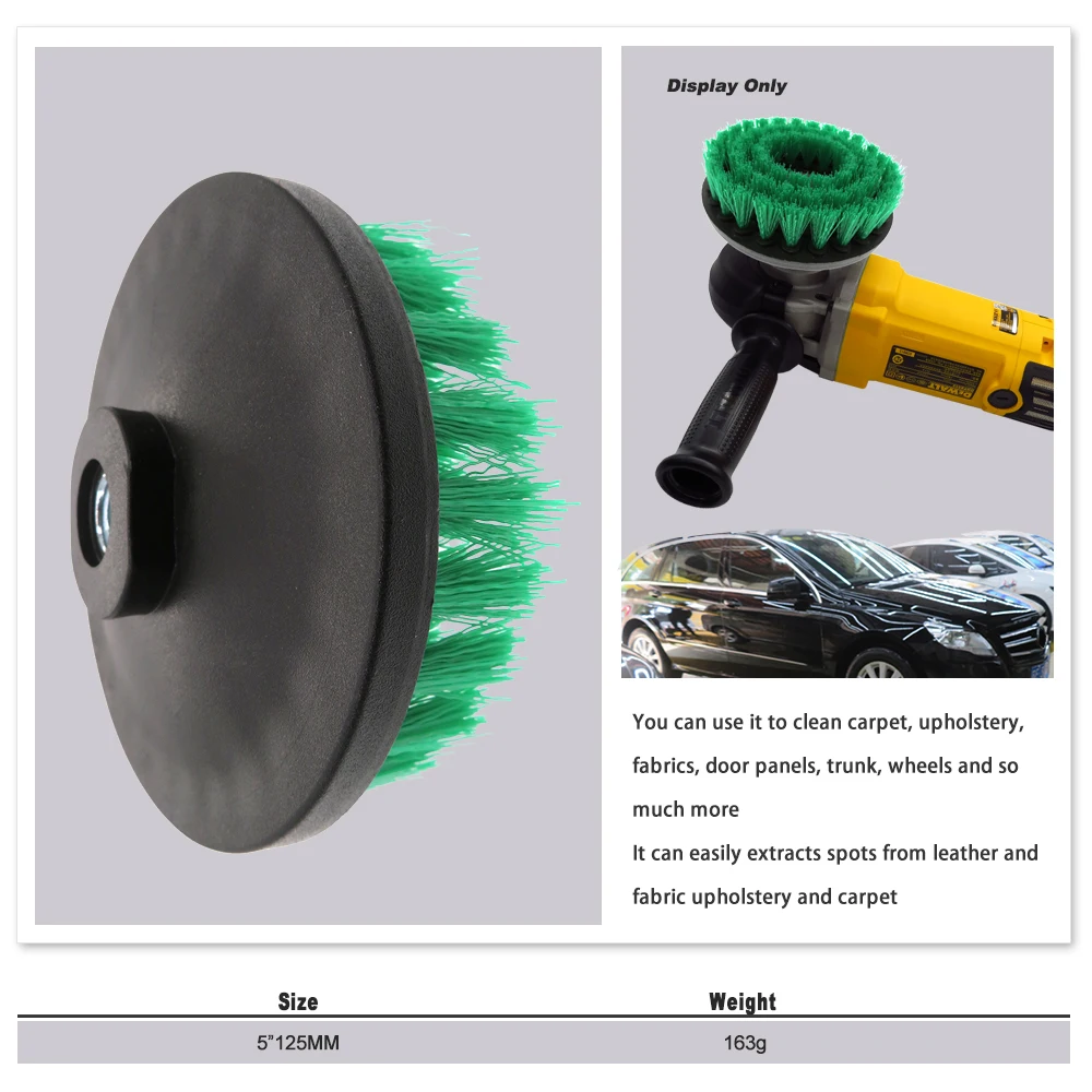 4/5/6 Inch Plastic Soft Hard Electric Brush Hollow for Cleaning Carpet Leather and Upholstery Sofa Wooden Furniture Car Bathroom - Image 5