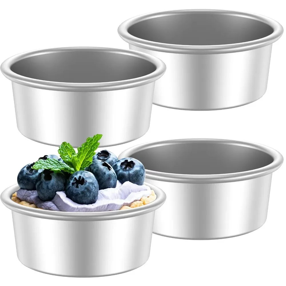 4/5/6/7/8/9/10 Inch Cake Bake Pan Aluminum Alloy Round Cake Tin Heat-Resistant Non-Stick Cake Bakeware Kitchen Dessert Baking - Image 2