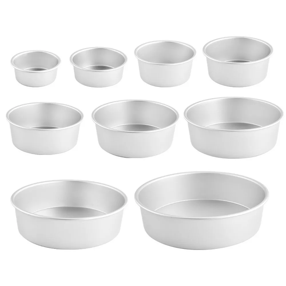 4/5/6/7/8/9/10 Inch Cake Bake Pan Aluminum Alloy Round Cake Tin Heat-Resistant Non-Stick Cake Bakeware Kitchen Dessert Baking - Image 3
