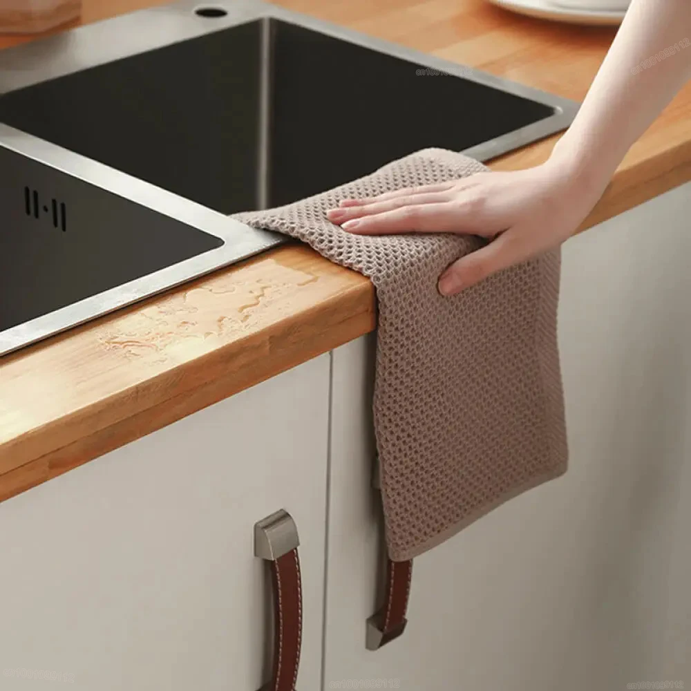 4Pcs Cotton Kitchen Towel Ultra Soft Magic Cleaning Cloth Absorbent Cleaning Rags Thickened Wipe Cloths Dishcloth - Image 4