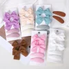 4Pcs/Set BB Clip Cute Bows with Hair Clips for Kid Girls 2025 Spring New Handmade Hairpin Barrettes Headwear Hair Accessories