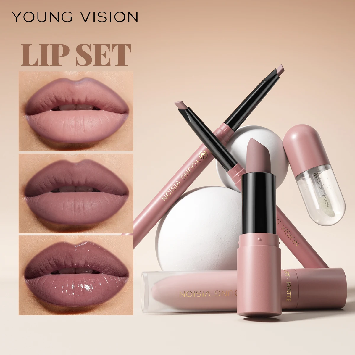 4pcs/10pcs/set Nude Lip Gloss Matte Velvet Lipstick Waterproof Long-lasting Liquid Lipstick Women Moist Lip Tint - Image 6