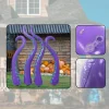 4x Halloween Inflatable Octopus Tentacles PVC Horror Supplies Creative Window Decorations for Door Window Garden Lawn Yard