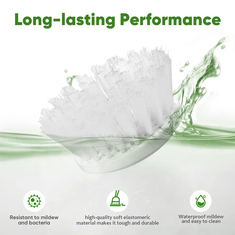 5-in-1 Electric Spin Scrubber Brush for Bathroom - Tile Bathtub Sink Cleaner with 5 Replaceable Brush Heads Power Scrubber - Image 4