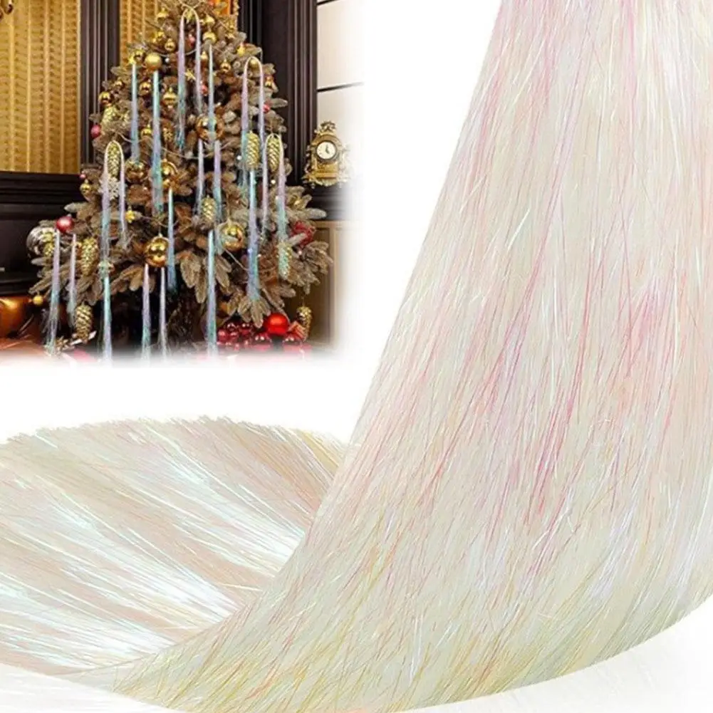 5000 Strands Icicles Iridescent Tinsel Foil Fringe Garland For Christmas Xmas Tree Graduation Party Supplies Holiday Decor