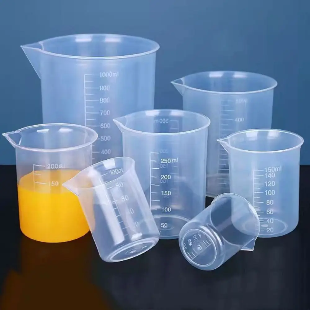 50/100/150/200/250/500/1000ML Stackable with Scale Thickened Transparent Graduated Cylinder Beaker Measuring Cup Mixing Cups - Image 5