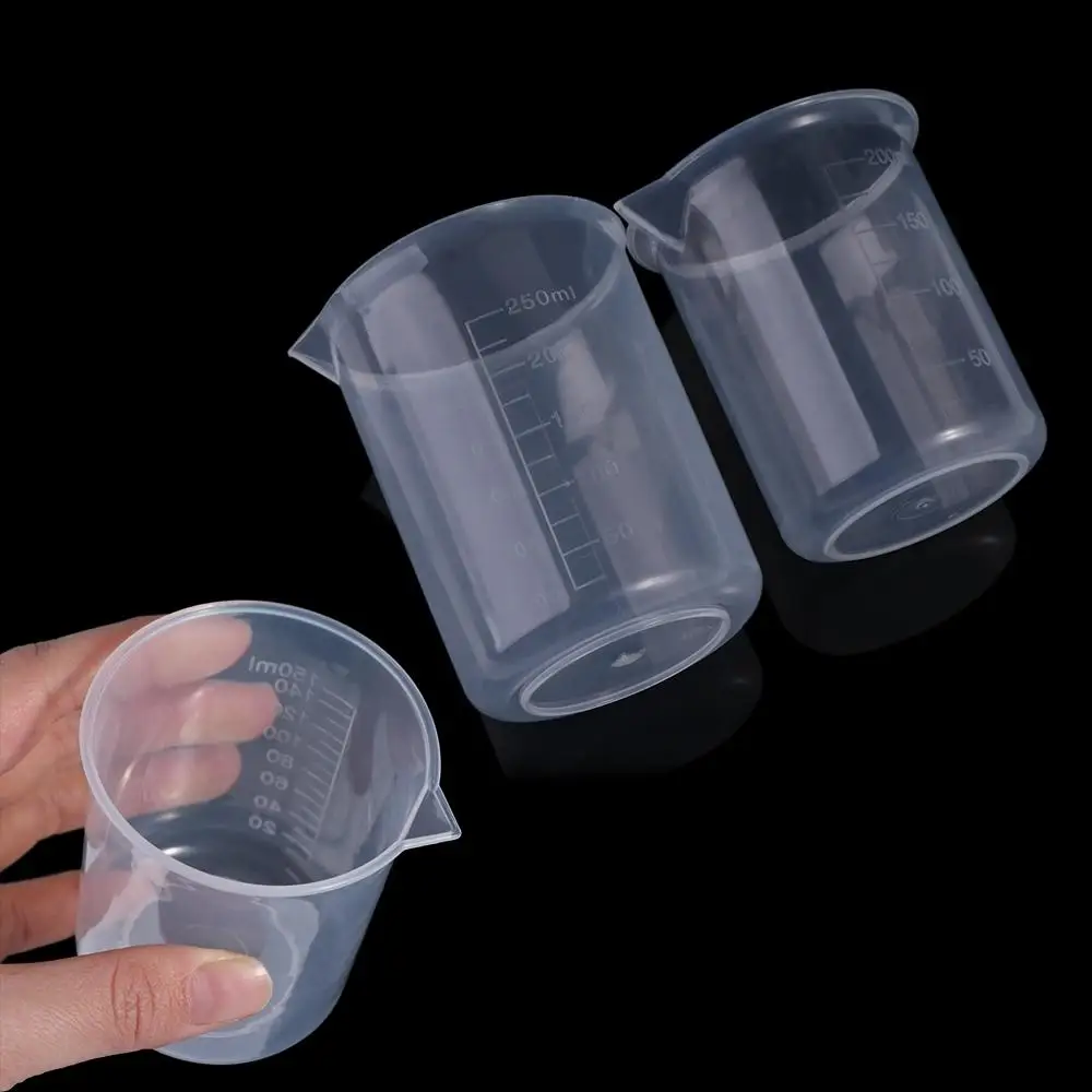 50/100/150/200/250/500/1000ML Stackable with Scale Thickened Transparent Graduated Cylinder Beaker Measuring Cup Mixing Cups - Image 6
