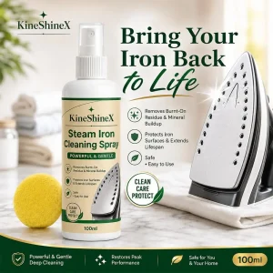 50/100ml Steam Iron Cleaning Spray With Sponge Remove Burnt On Residue Scorch Marks Scale Remover For Iron Soleplate Care