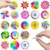 5/10/20pcs Mini Ranbow Fidget Spinner Sensory Stress Relief Toys Kids Birthday Party Favor Classroom Prize Goodies Bags Stuffer