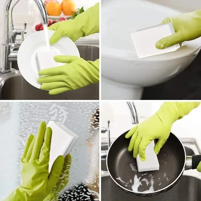 5/50/100 Pc Melamine sponge magic sponge eraser cleaner Household Sponge Cleaning Tools for Office Kitchen Bath Cleaning Sponges - Image 3