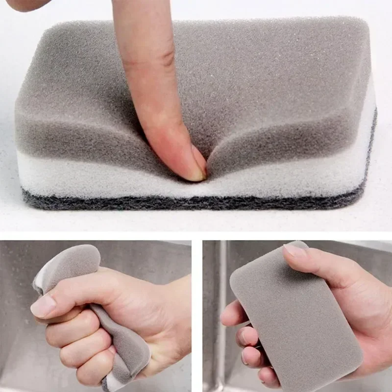 5/50PCS Magic Cleaning Sponges Reusable Pan Pot Dishwashing Scouring Pads Household Kitchen Sponge Wipes Brush Clean Tools - Image 4