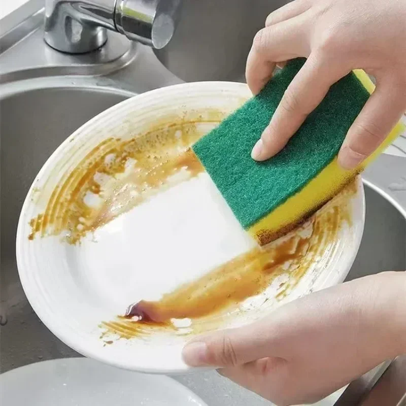 5/50PCS Magic Cleaning Sponges Reusable Pan Pot Dishwashing Scouring Pads Household Kitchen Sponge Wipes Brush Clean Tools - Image 5