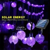 5/6.5/12M Solar Bubble Ball String Light Outdoor Lighting Waterproof 8 Functions Halloween Christmas Holiday Decorative Lamp