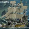 5865PCS The Flying Dutchman Pirate Ship Building Blocks Ghost Ship Model Bricks Assembling DIY Toys For Kids Birthday Gifts