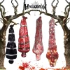 59inch Halloween Corpse Props Set Outdoor Yard Creepy Shroud Decoration Horror Bloody Body Bag Haunted House Hanging Decorations