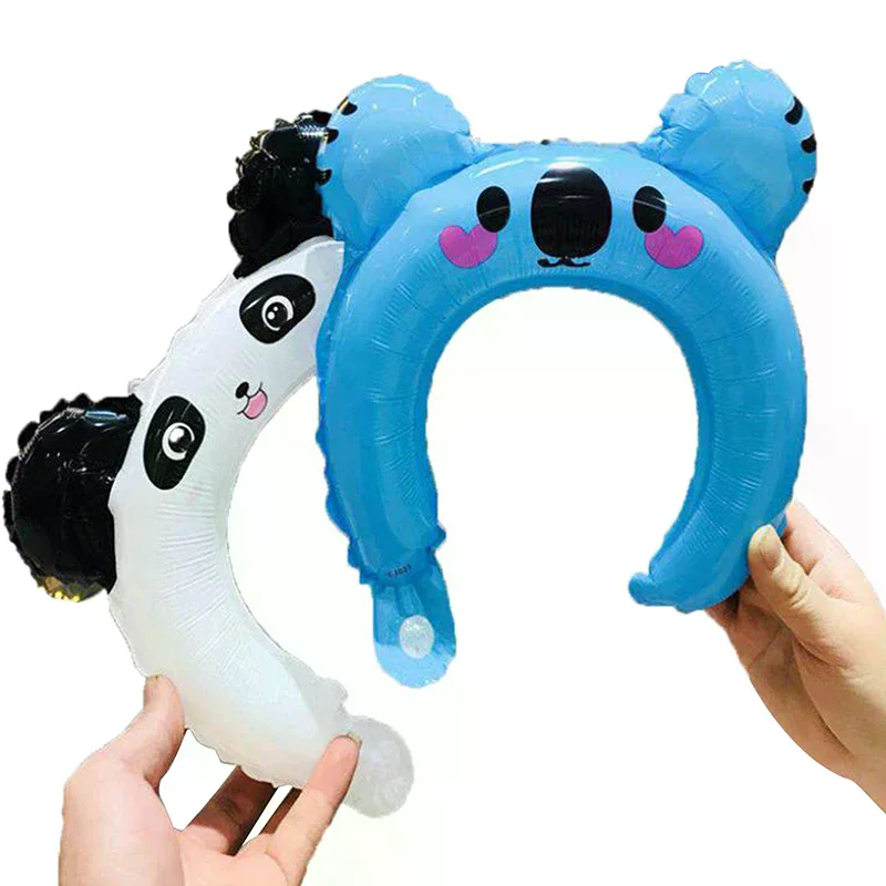 5pcs Cute Headband Balloon Cute Cartoon Animal Balloon Kids Birthday Party Decoration Baby Shower Children's Toys - Image 4