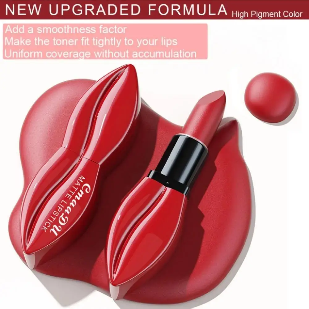 5pcs Matte Lipstick Set Velvety Smooth Long Lasting High Pigment Waterproof Lip Makeup Kit With Elegant Gift Box - Image 3