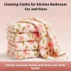 5pcs Microfiber Dish Cloths Multi Purpose Dishwashing Towels For Tableware Double Sided Cleaning Rags Tool Kitchen Accessories