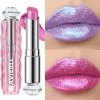 6 Colors Glitter Lipstick Hydrating Red Pink Sparkling Shine Lip Color Highly Pigmented Lip Tints Metallic Finish Lip Makeup