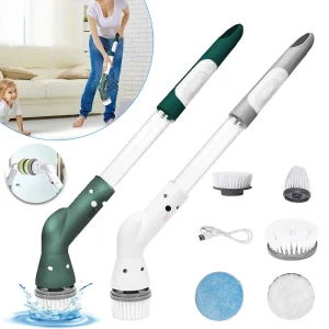 6 In 1 Cleaner Electric Cleaning Brush Spin Scrubber Kitchen Bathroom Household Rechargeable Rotary Cleaning Brush Tool For Home