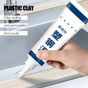 60 milliliters Waterproof Sealant - Rubber-Plastic-Stainless Steel Cement - Anti-Microbial Cement - Strong Resin Cement for Kitc