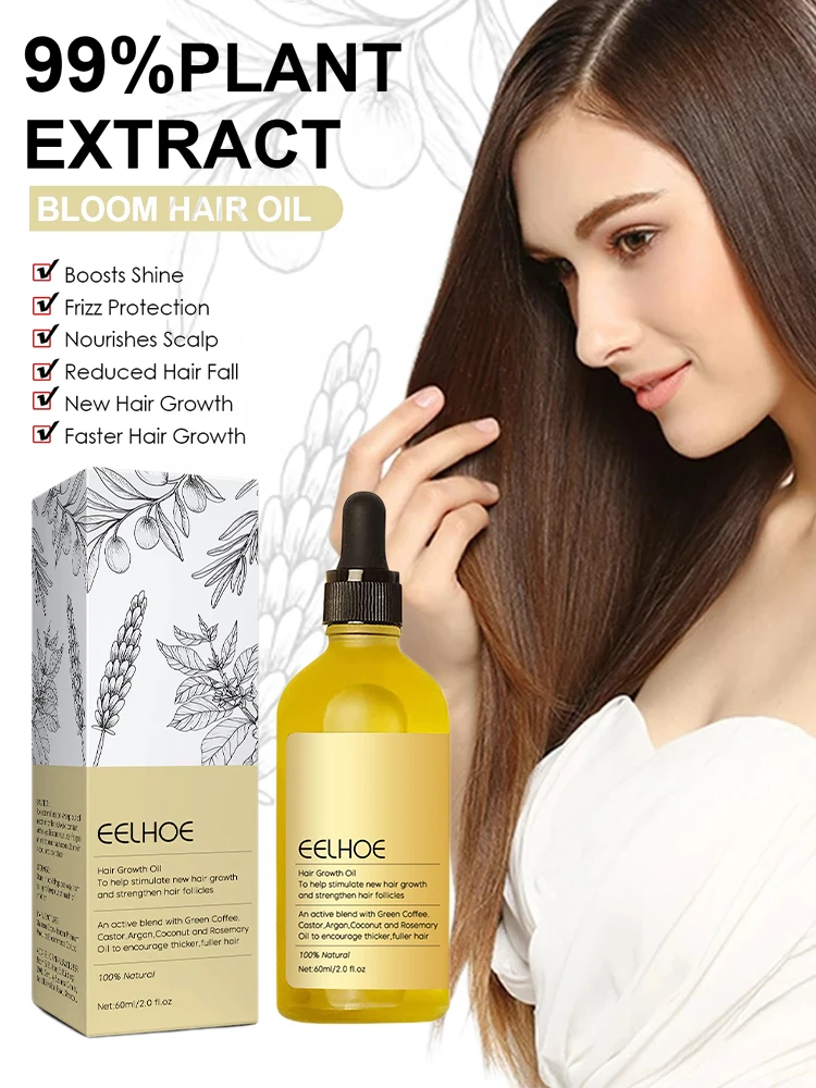 60ml Rosemary Dense Hair Essential Oil Veganic Lavender Repair Hairs Damage Prevent Hair Loss Smooth Hairs Nourish Hair Care Oil - Image 3