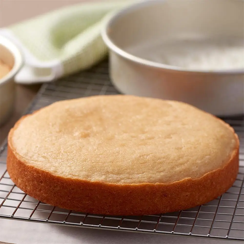 6/8/10/12 Inch Fixed Base Cake Pan/Tin Round Aluminum Bake Pan With Scrub Sponge Cake Scraper/Stripping Cheesecake Mould 10073 - Image 3