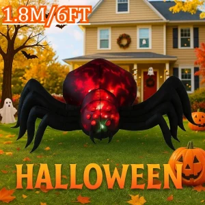 6FT Outdoor Holiday Decorations Inflatable Model Halloween Shadowstalker Garden Party Built-in LED Lights Up Ghost for Yard Lawn