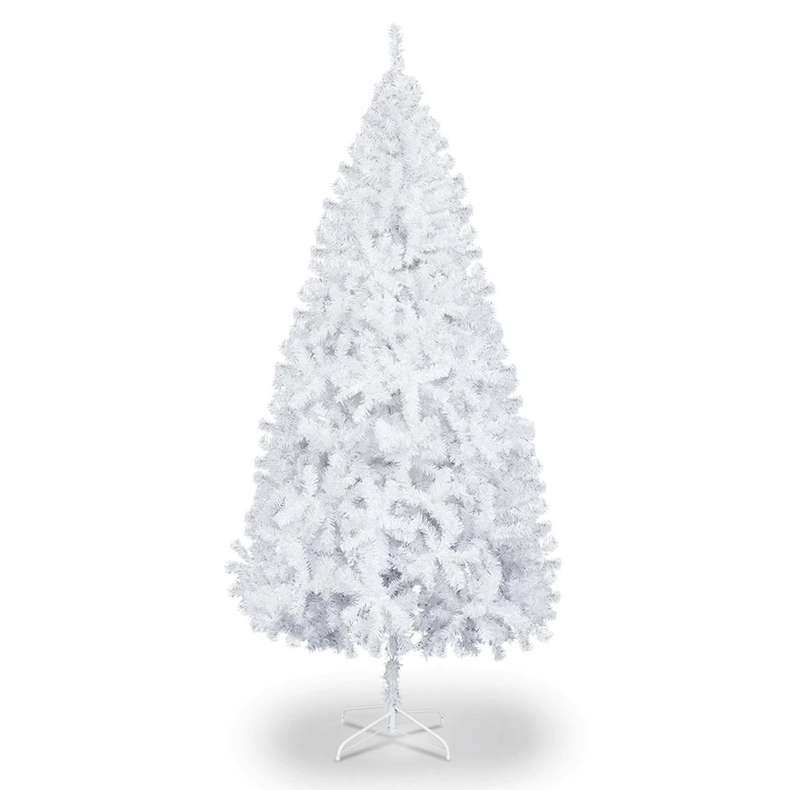 6FT Snowflake Christmas Tree – 650 Frosted PVC Tips, Metal Stand, Easy Assembly, Plush Branches, Spray White Effect, for Indoor/Outdoor Home, Office, Hotel, Villa, Party, Holiday Gift - Image 7