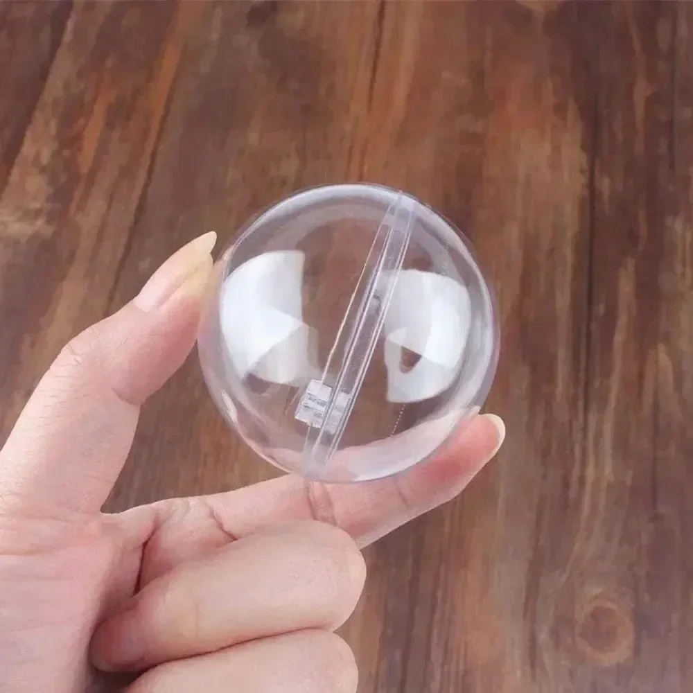 7-16CM Large Transparent Plastic Acrylic Ball Fillable Ornament Ball for Manual Wedding Christmas Party Home Decoration - Image 5