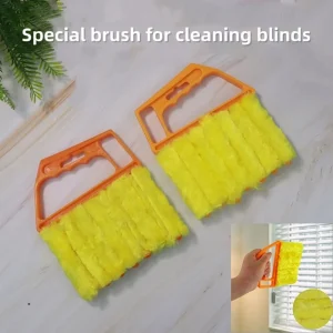 7 Slats Washable Removable Venetian Blind Cleaner Dust Removal Brush Household Dust Brush Window Air Conditioner Cleaning Tools