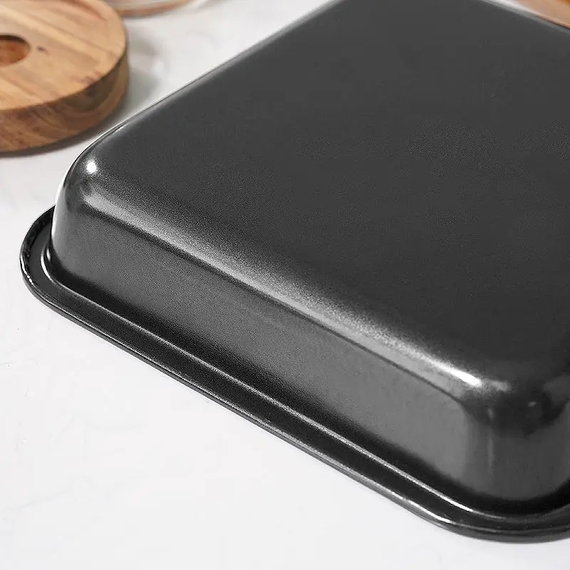7.5 Inch Square Baking Tray Non-Stick Carbon Steel Toast Plate Cake Bread Baguette Oven Bakeware Pie Pizza Cake Mold Baking Pan - Image 5