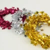 7.5m Christmas Wreath Decorative Iron Wire Star Aluminum Foil Drawstring Ribbon Christmas Tree Decorative Performance Props