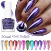 7.5ml Mirror Effect Metallic Nail Polish Chrome Gold Silver Purple Metal Nails Art Polish DIY No Baking Natural Quick-Drying