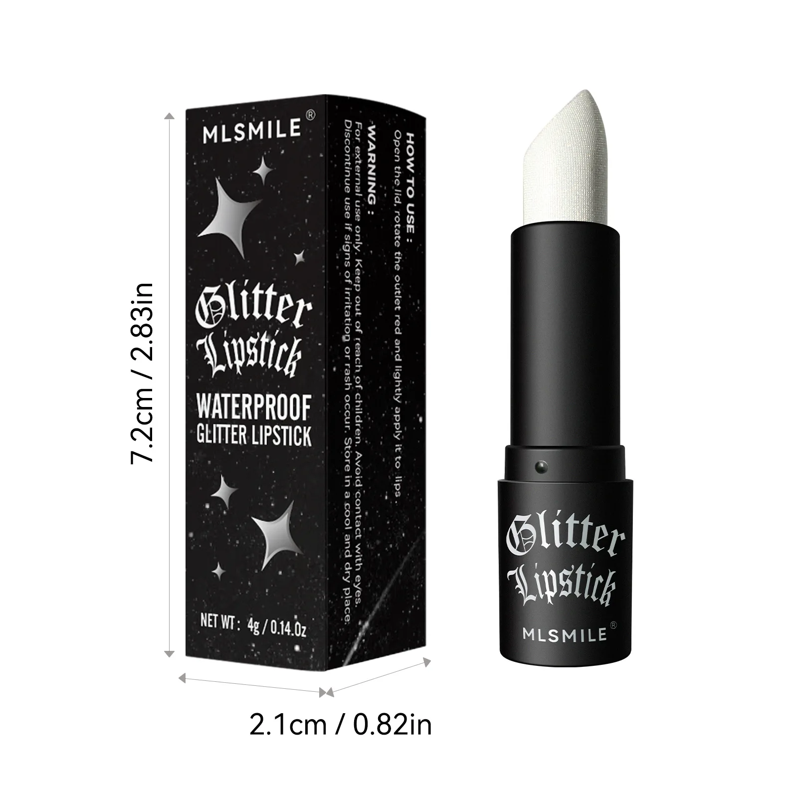 7Colors Glitter Lipstick Waterproof Long Lasting Diamond Pearlescent Metallic Lipstick Black Lipgloss Women Lips Makeup Cosmetic - Image 4