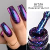 7ml Chameleon Glitter Sequins Gel Nail Polish Aurora Laser Semi Permanent Nail Gel Varnish Hybrid Soak Off UV Gel For Manicure