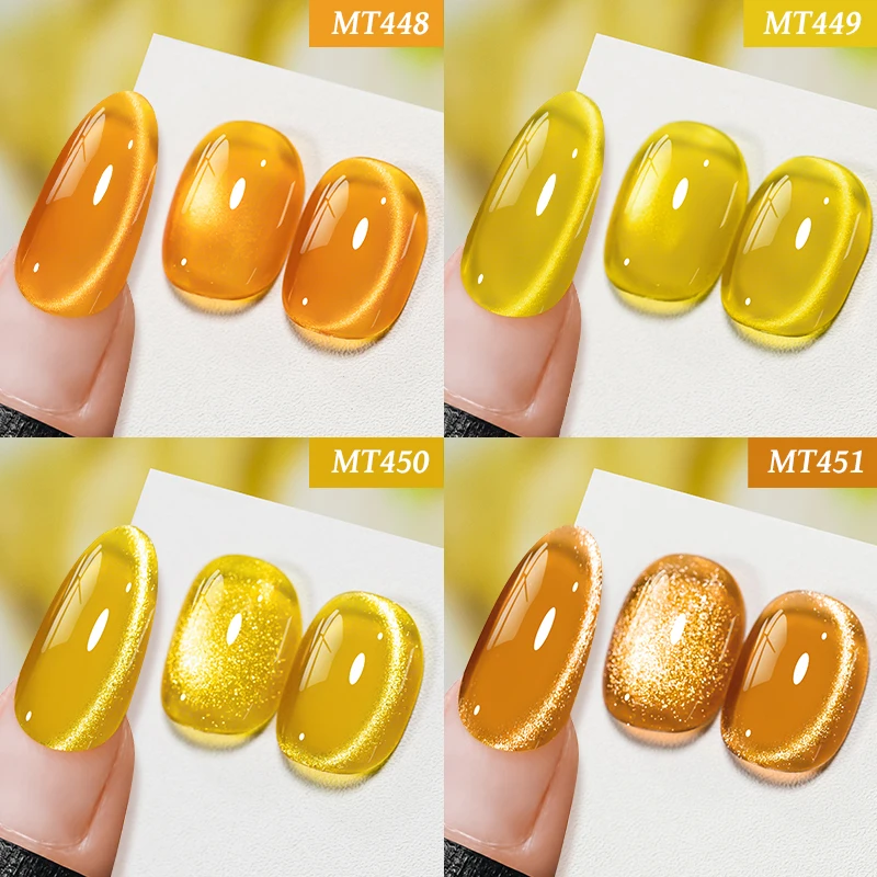 7ml Golden Cat Magnetic Gel Nail Polish Glitter Effect Semi Permanent Soak Off UV LED Gel Varnish Nail Art DIY Nail Supplies - Image 3