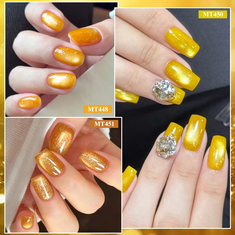 7ml Golden Cat Magnetic Gel Nail Polish Glitter Effect Semi Permanent Soak Off UV LED Gel Varnish Nail Art DIY Nail Supplies - Image 4