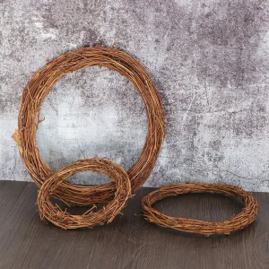 8-30CM Christmas Artificial Wreath Wicker Vine Ring Festival Rattan Garland Xmas Party Decoration Garlands